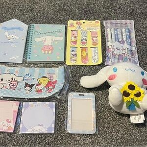 Sanrio Cinnamoroll Stationery and Plush Set - Blue and White